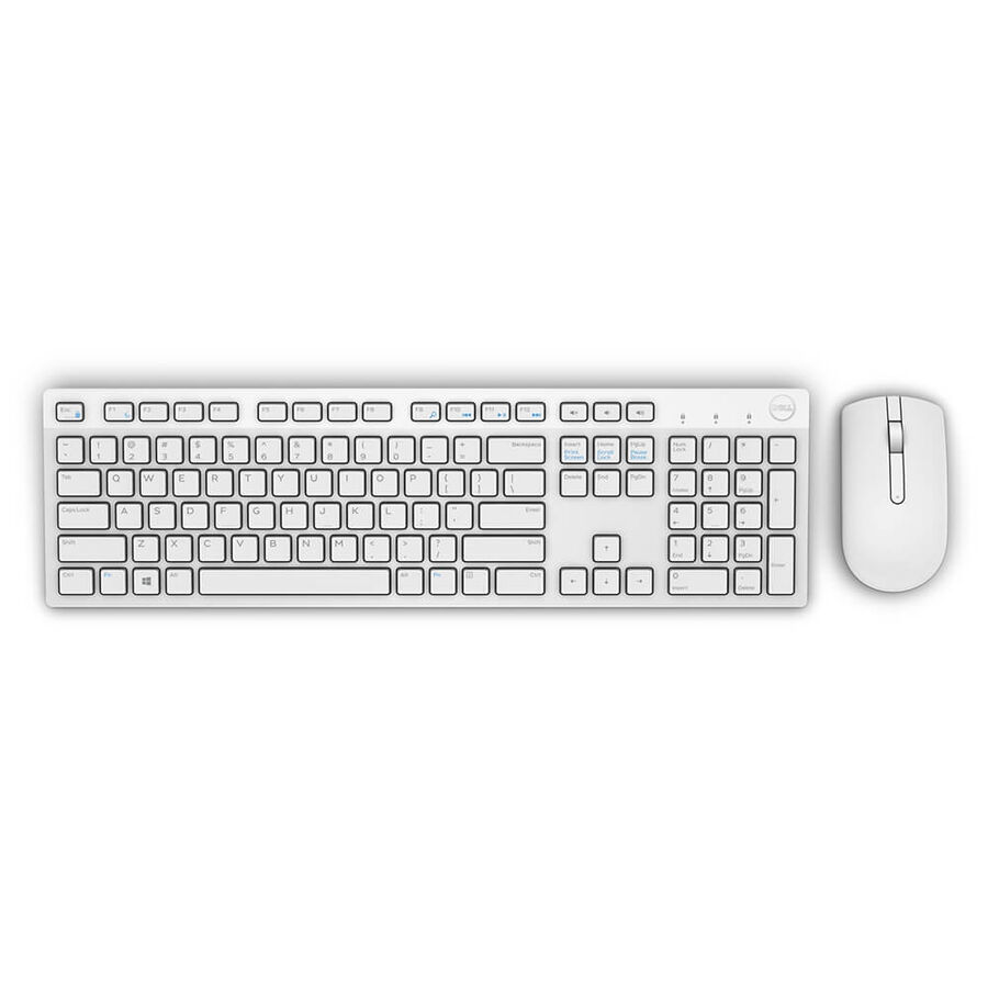 DELL - OUTLET Dell Q US İngilizce Beyaz Kablosuz Klavye Mouse Seti KM636 580-ADGF