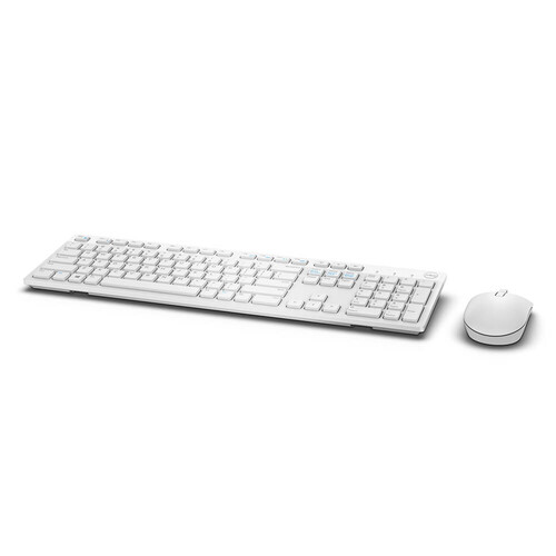 OUTLET Dell Q US İngilizce Beyaz Kablosuz Klavye Mouse Seti KM636 580-ADGF - Thumbnail