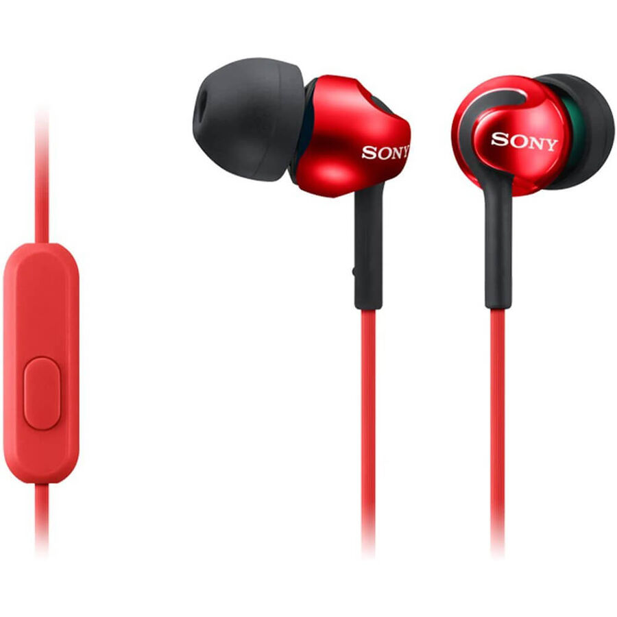 SONY - OUTLET Sony EX110APR Mikrofonlu Kulak İçi Kulaklık - Kırmızı
